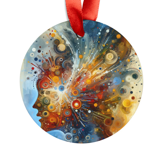 Desire Visualization Tachism Acrylic Ornament with Ribbon - ATUH.ART