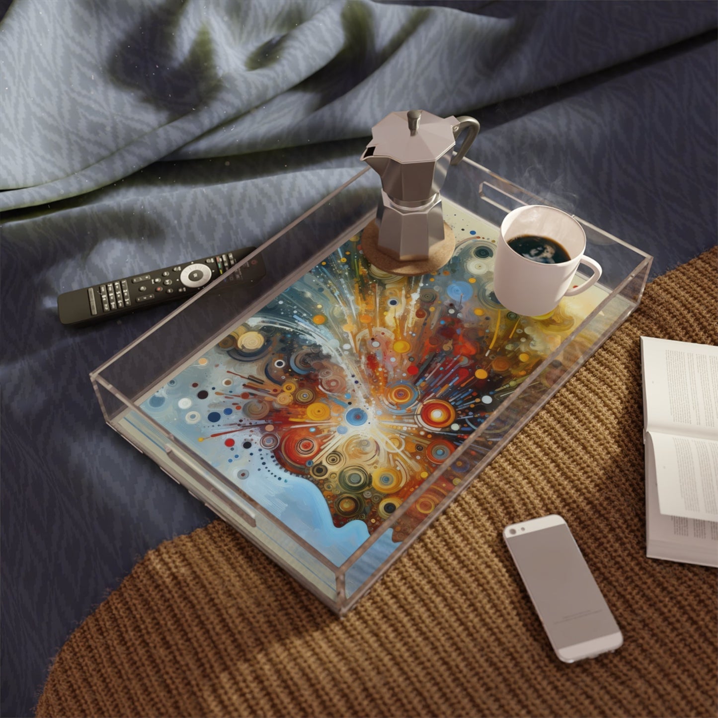 Desire Visualization Tachism Acrylic Serving Tray - ATUH.ART