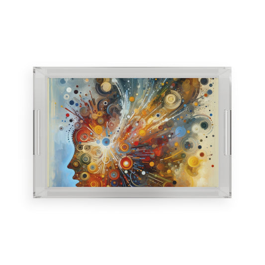 Desire Visualization Tachism Acrylic Serving Tray - ATUH.ART