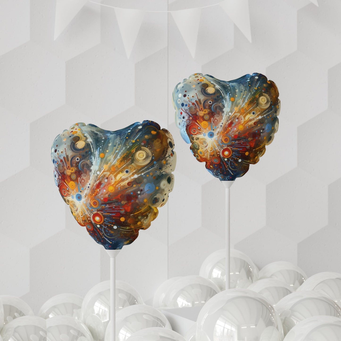 Desire Visualization Tachism Balloon (Round and Heart-shaped), 11" - ATUH.ART