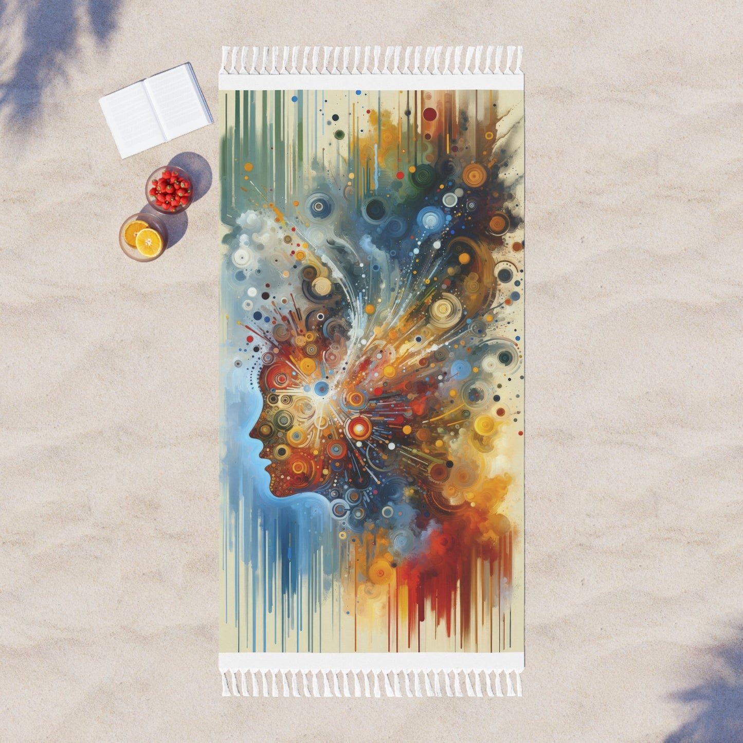 Desire Visualization Tachism Boho Beach Cloth - ATUH.ART