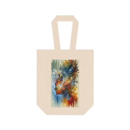 Desire Visualization Tachism Double Wine Tote Bag - ATUH.ART