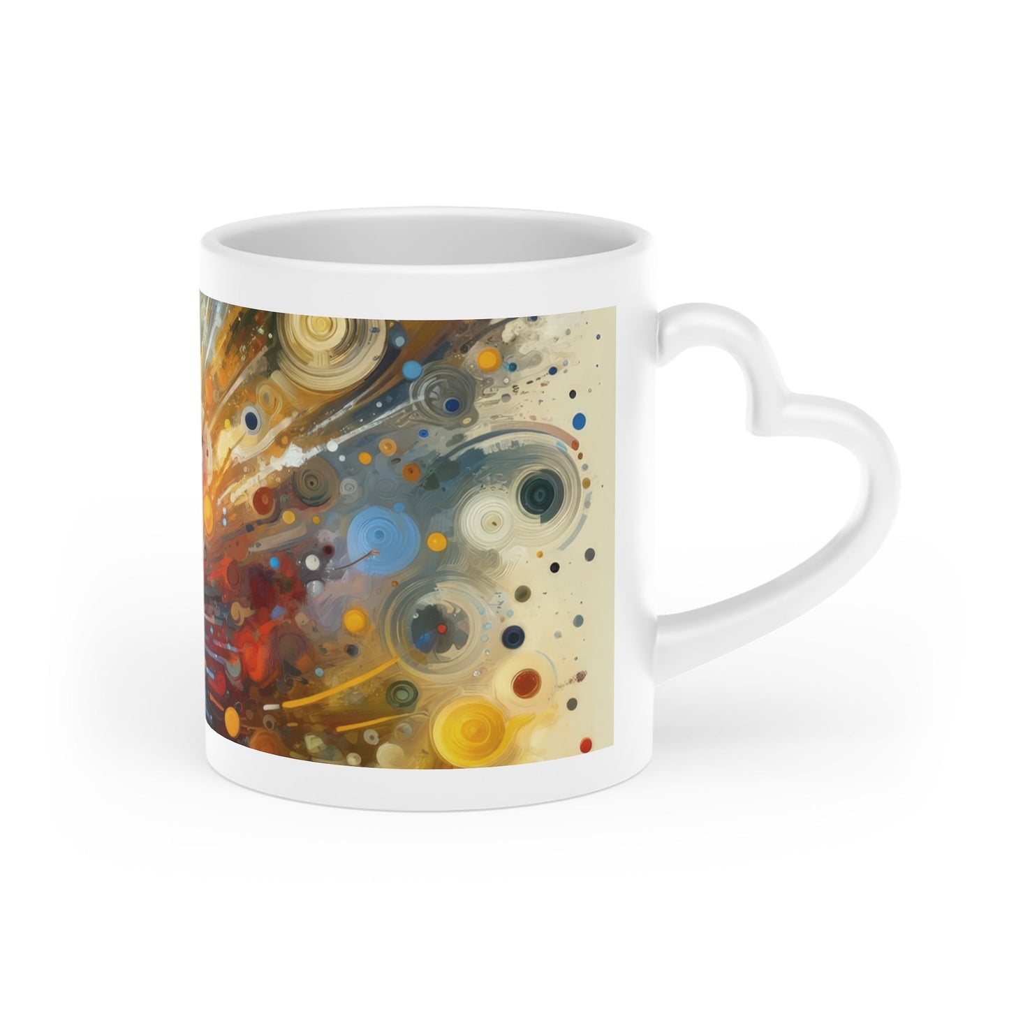 Desire Visualization Tachism Heart-Shaped Mug - ATUH.ART