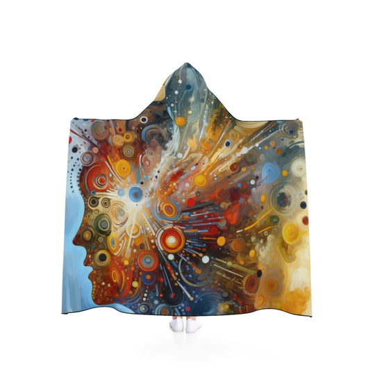 Desire Visualization Tachism Hooded Blanket - ATUH.ART