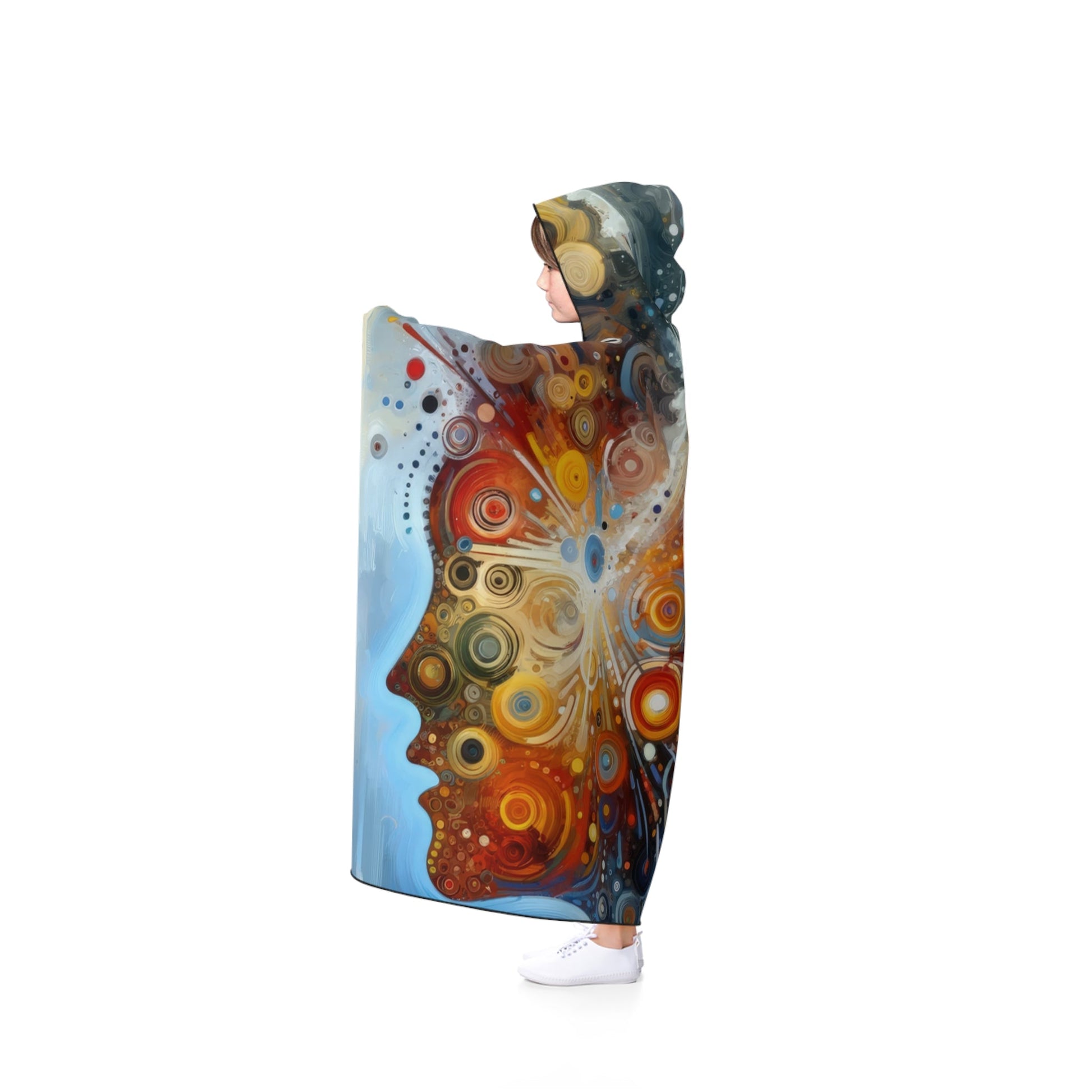 Desire Visualization Tachism Hooded Blanket - ATUH.ART