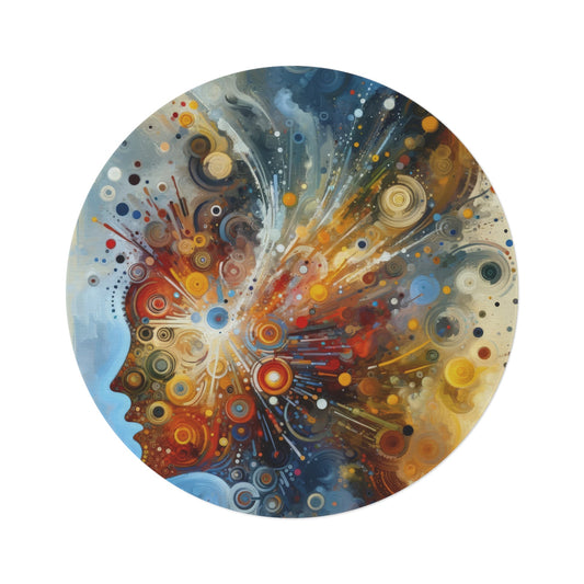 Desire Visualization Tachism Round Rug - ATUH.ART