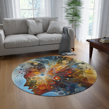 Desire Visualization Tachism Round Rug - ATUH.ART