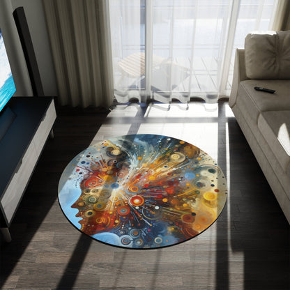 Desire Visualization Tachism Round Rug - ATUH.ART