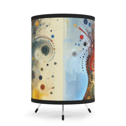 Desire Visualization Tachism Tripod Lamp with High-Res Printed Shade, US\CA plug - ATUH.ART