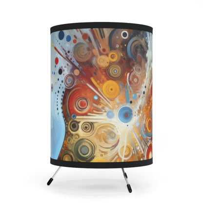 Desire Visualization Tachism Tripod Lamp with High-Res Printed Shade, US\CA plug - ATUH.ART