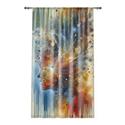 Desire Visualization Tachism Window Curtain - ATUH.ART