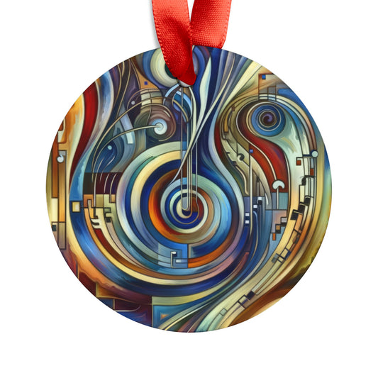 Dexterity Empathetic Repetition Acrylic Ornament with Ribbon - ATUH.ART