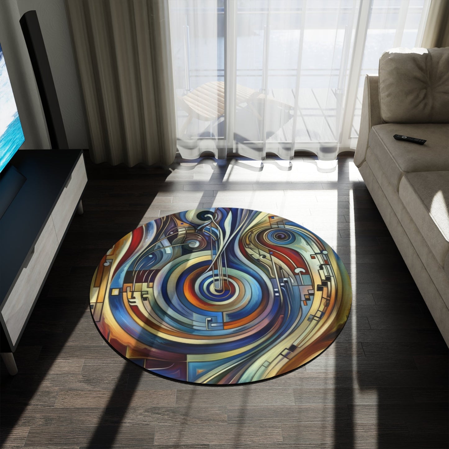 Dexterity Empathetic Repetition Round Rug - ATUH.ART