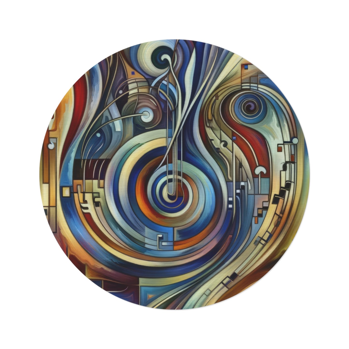 Dexterity Empathetic Repetition Round Rug - ATUH.ART