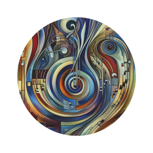 Dexterity Empathetic Repetition Round Rug - ATUH.ART