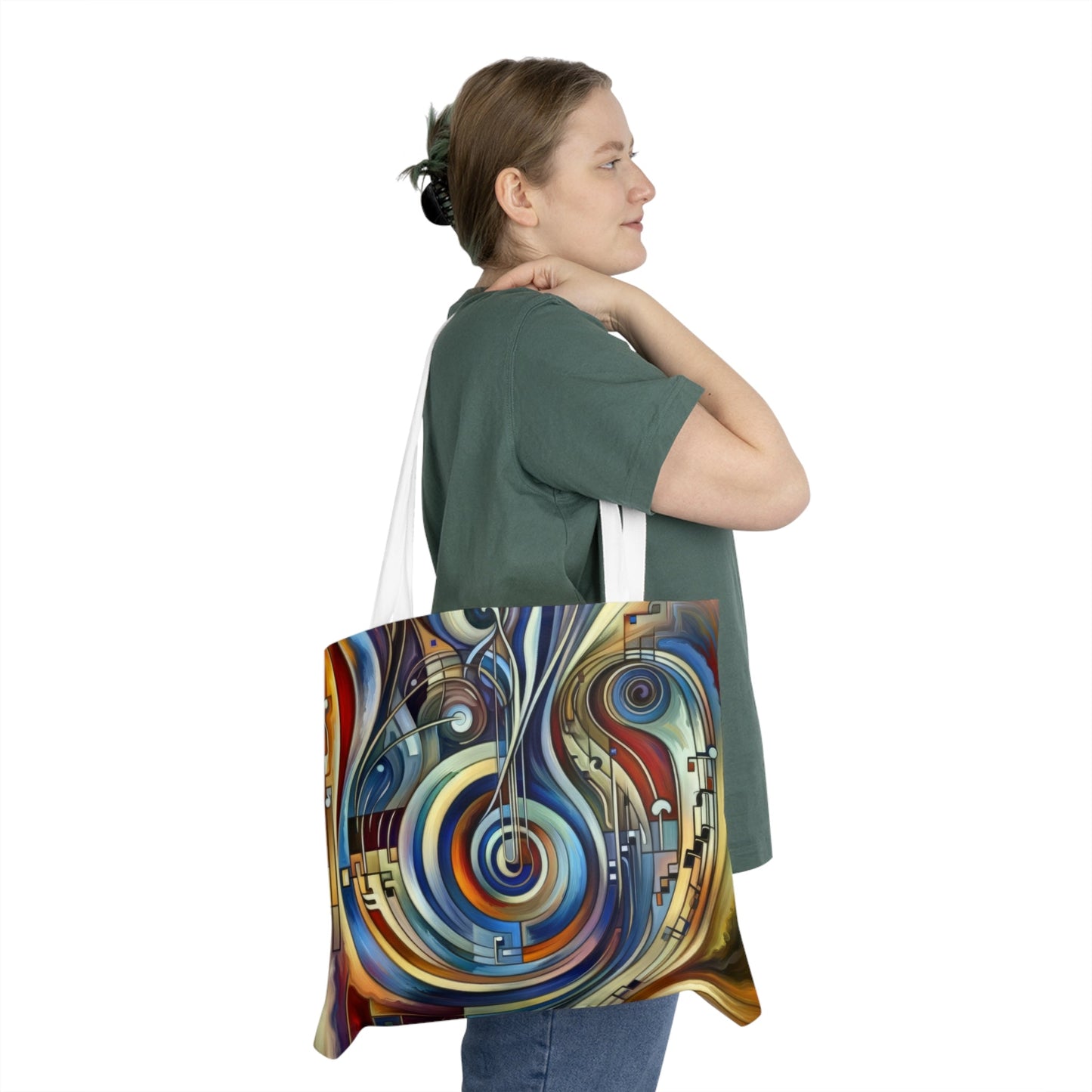 Dexterity Empathetic Repetition Shoulder Tote Bag (AOP) - ATUH.ART