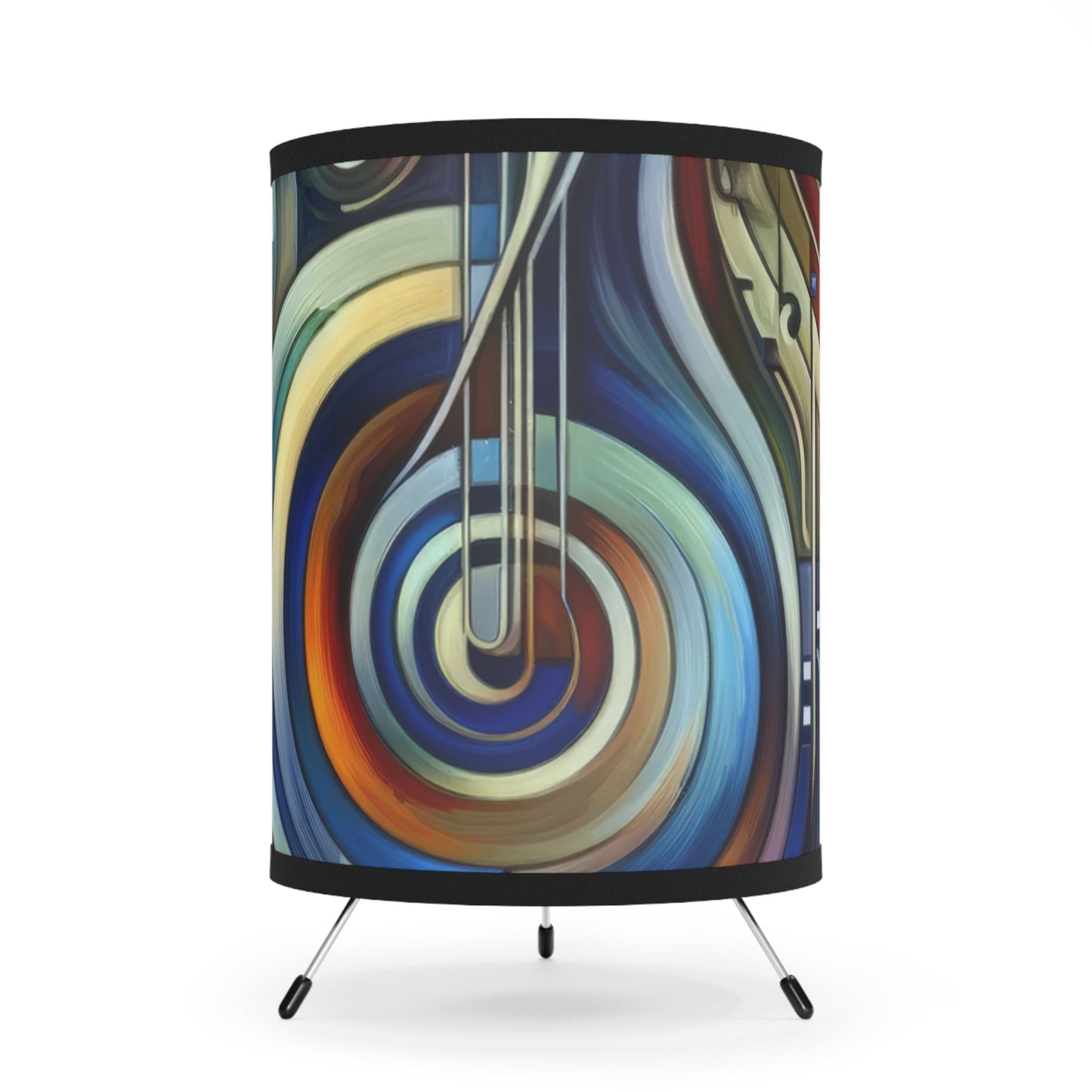 Dexterity Empathetic Repetition Tripod Lamp with High-Res Printed Shade, US\CA plug - ATUH.ART