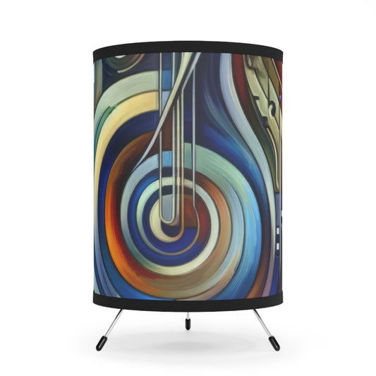 Dexterity Empathetic Repetition Tripod Lamp with High-Res Printed Shade, US\CA plug - ATUH.ART