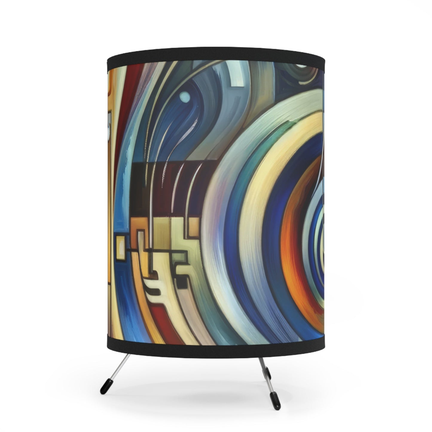 Dexterity Empathetic Repetition Tripod Lamp with High-Res Printed Shade, US\CA plug - ATUH.ART