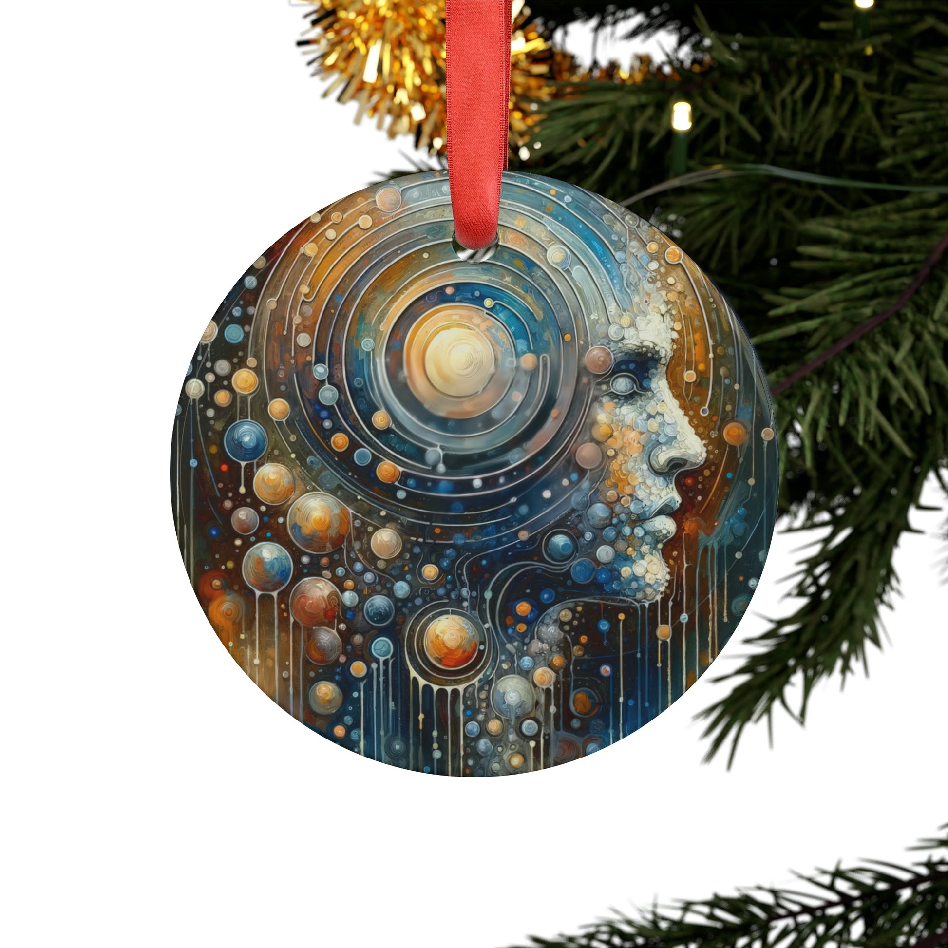 Dialogue Nuances Attunement Acrylic Ornament with Ribbon - ATUH.ART
