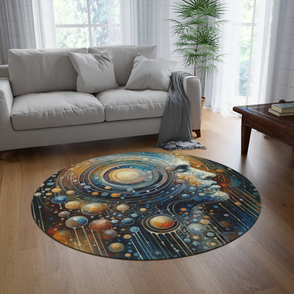 Dialogue Nuances Attunement Round Rug - ATUH.ART