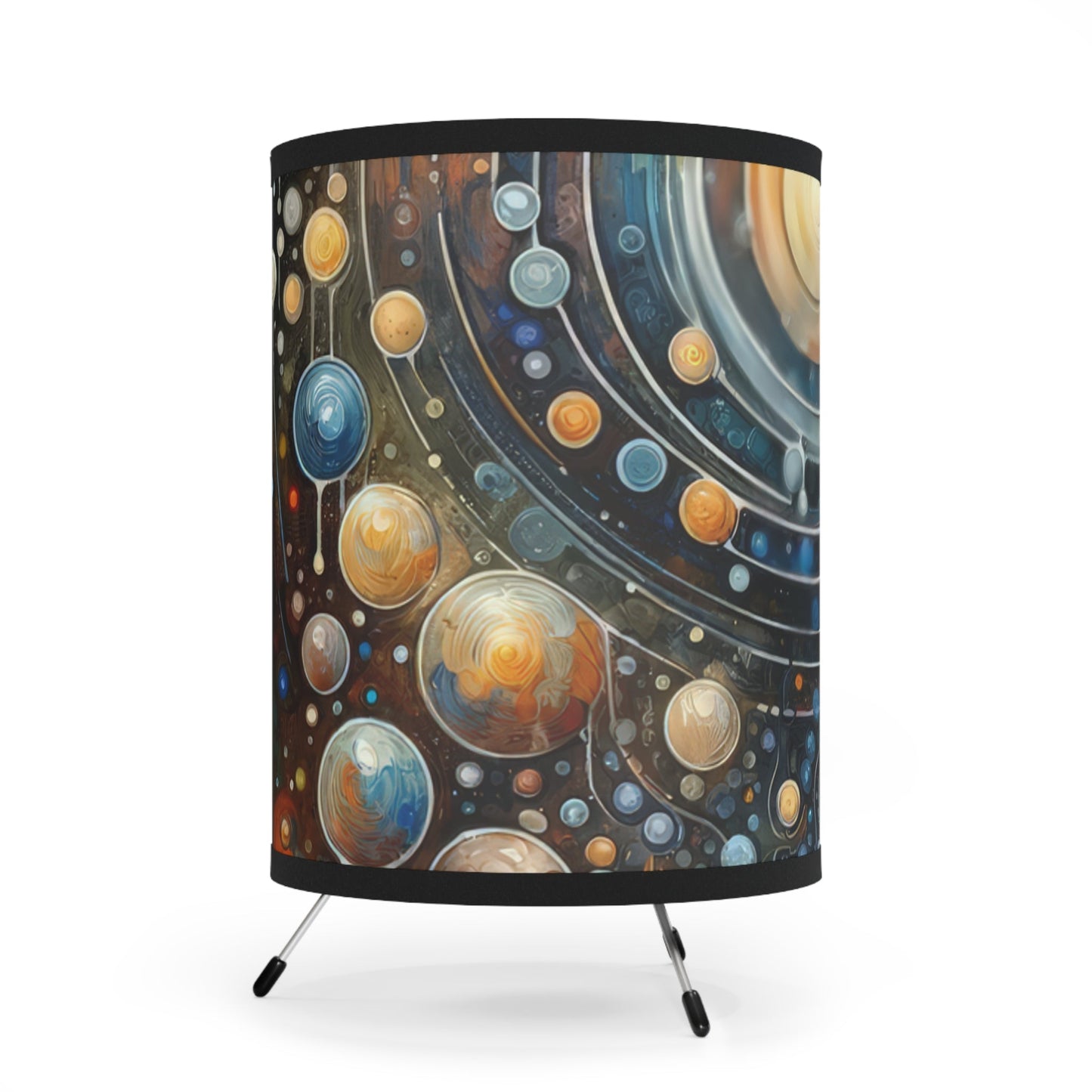 Dialogue Nuances Attunement Tripod Lamp with High-Res Printed Shade, US\CA plug - ATUH.ART