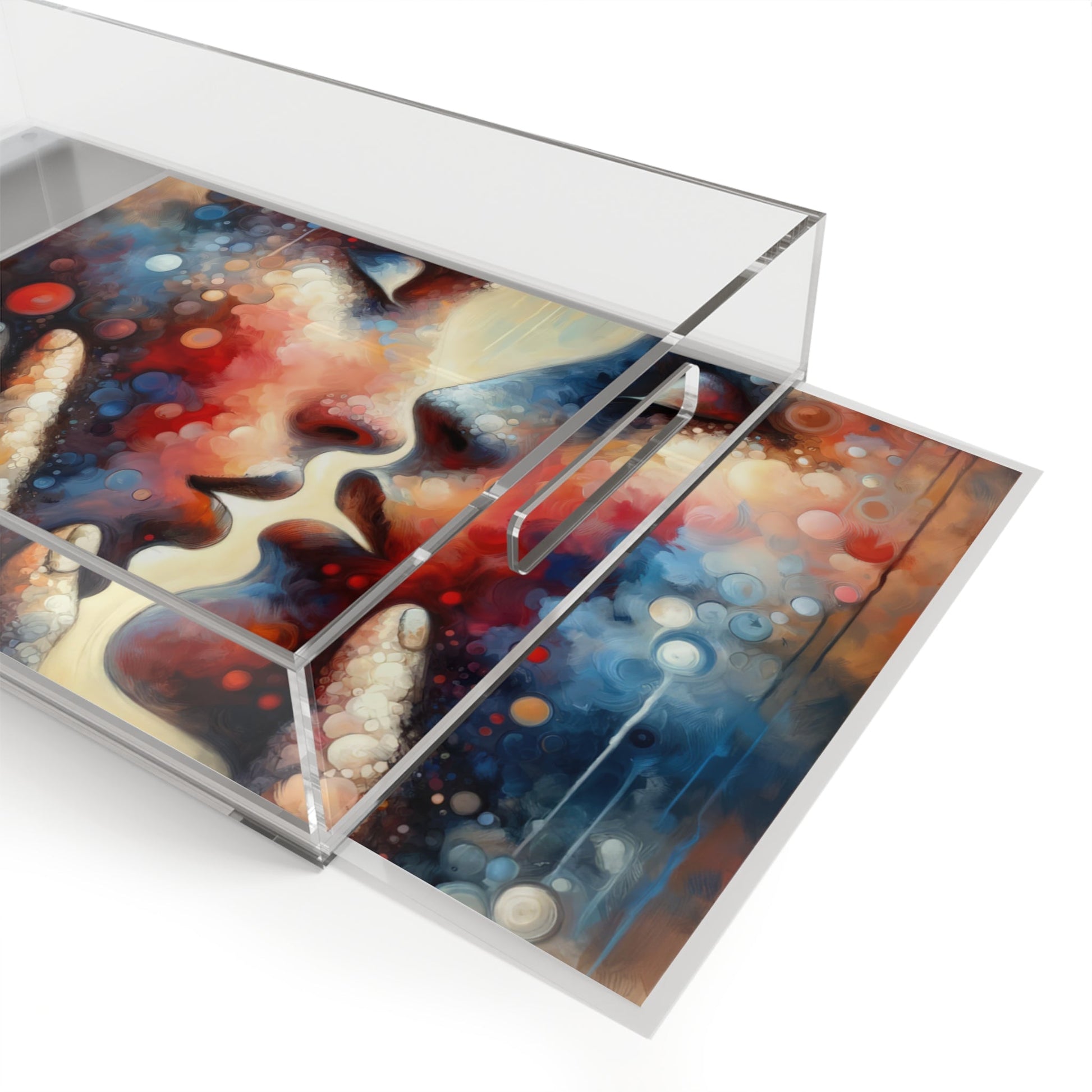 Dialogue Trust Tachism Acrylic Serving Tray - ATUH.ART