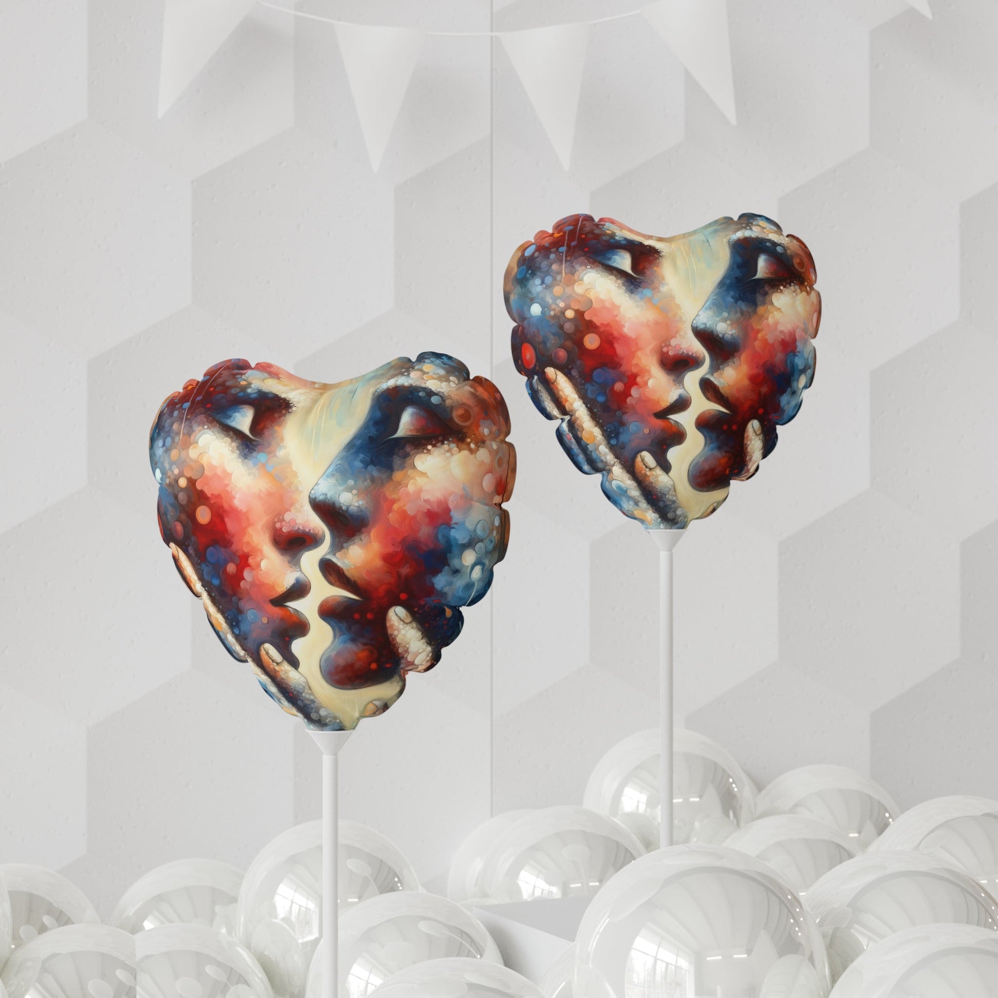 Dialogue Trust Tachism Balloon (Round and Heart-shaped), 11" - ATUH.ART