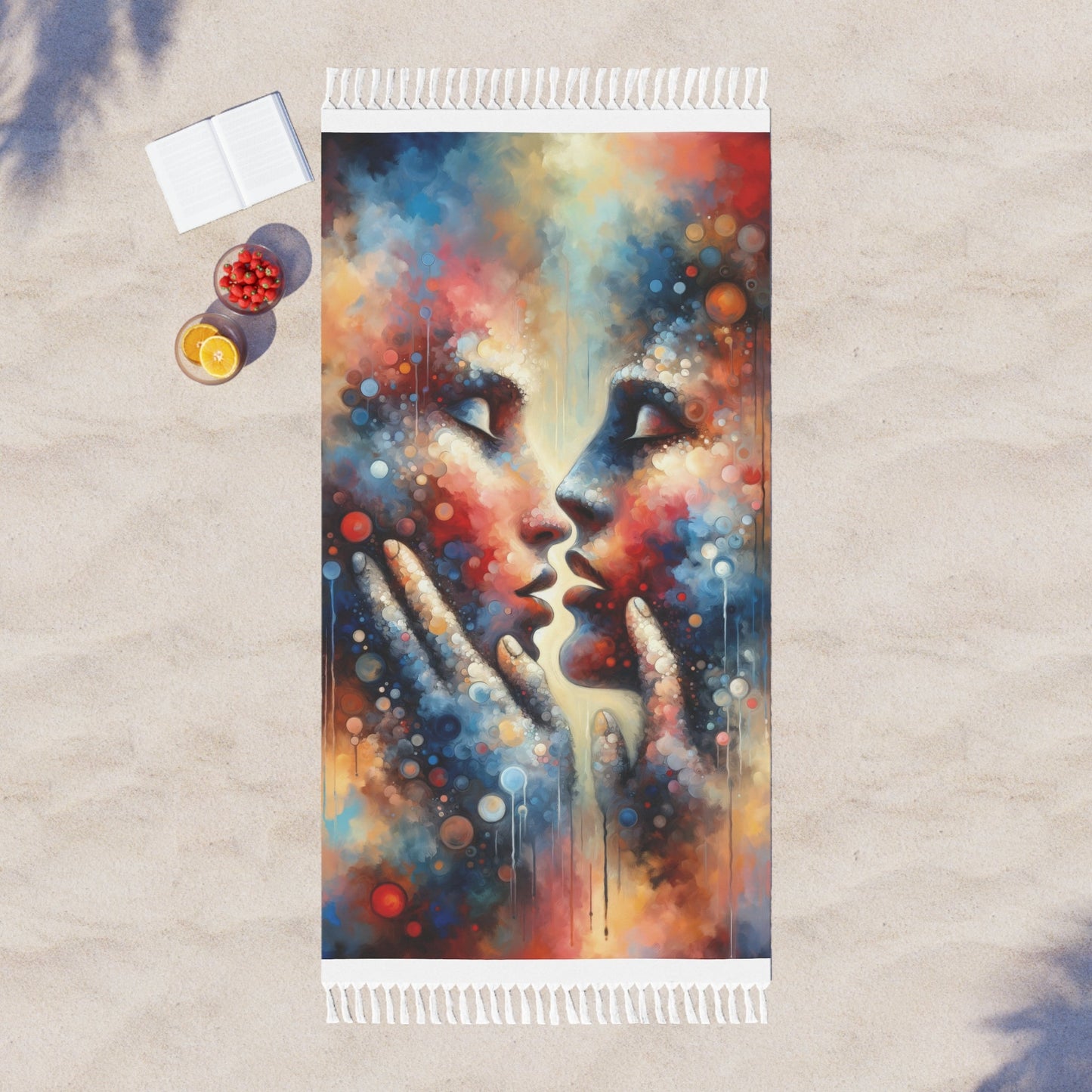 Dialogue Trust Tachism Boho Beach Cloth - ATUH.ART