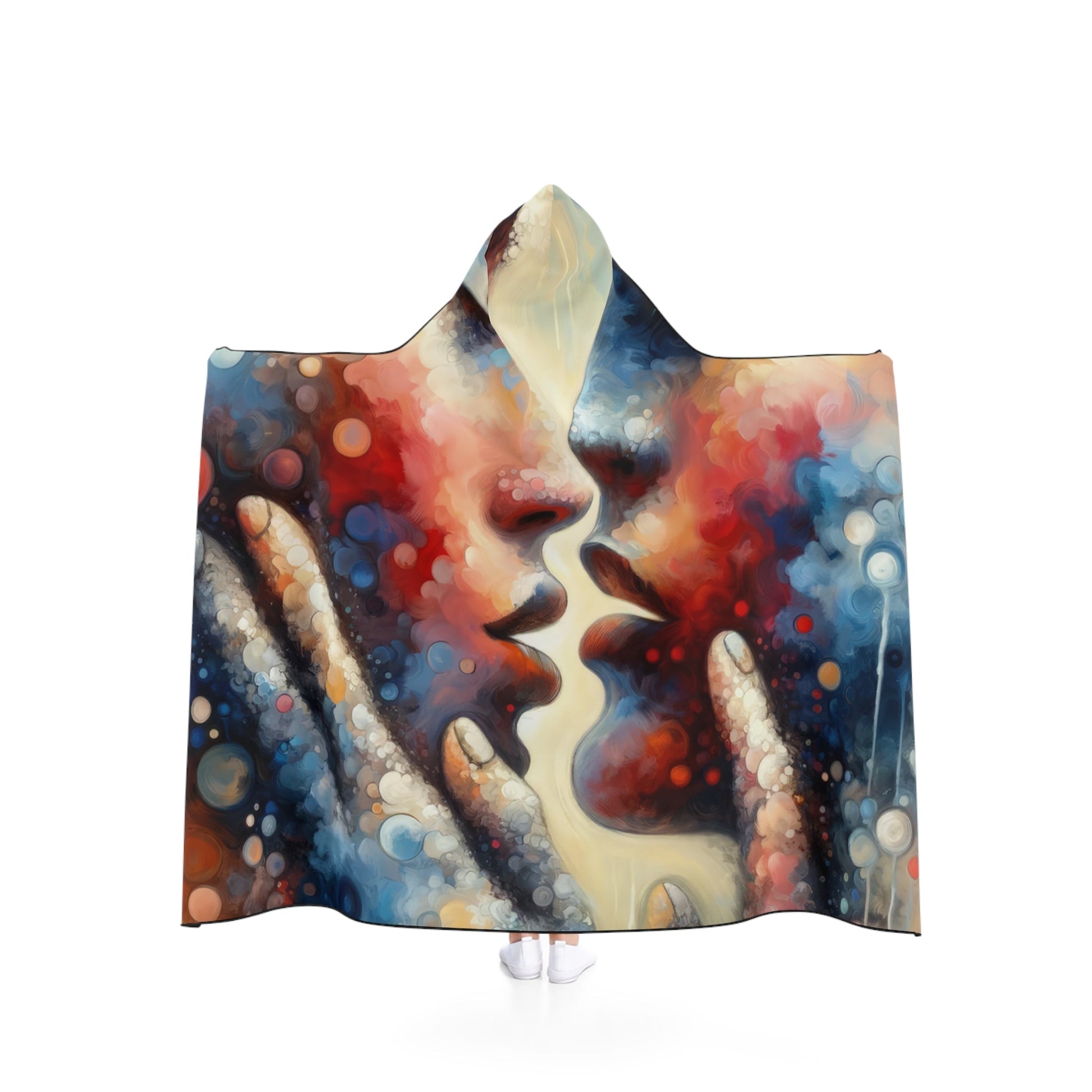 Dialogue Trust Tachism Hooded Blanket - ATUH.ART