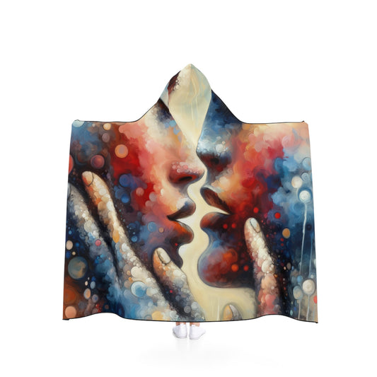 Dialogue Trust Tachism Hooded Blanket - ATUH.ART