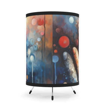 Dialogue Trust Tachism Tripod Lamp with High-Res Printed Shade, US\CA plug - ATUH.ART