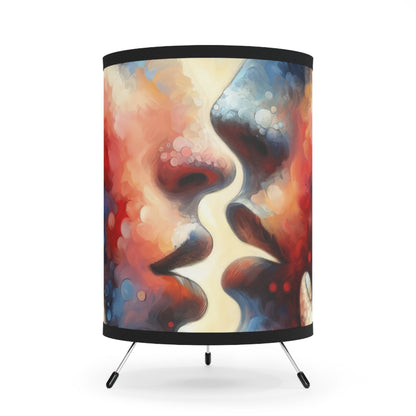 Dialogue Trust Tachism Tripod Lamp with High-Res Printed Shade, US\CA plug - ATUH.ART