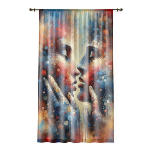Dialogue Trust Tachism Window Curtain - ATUH.ART