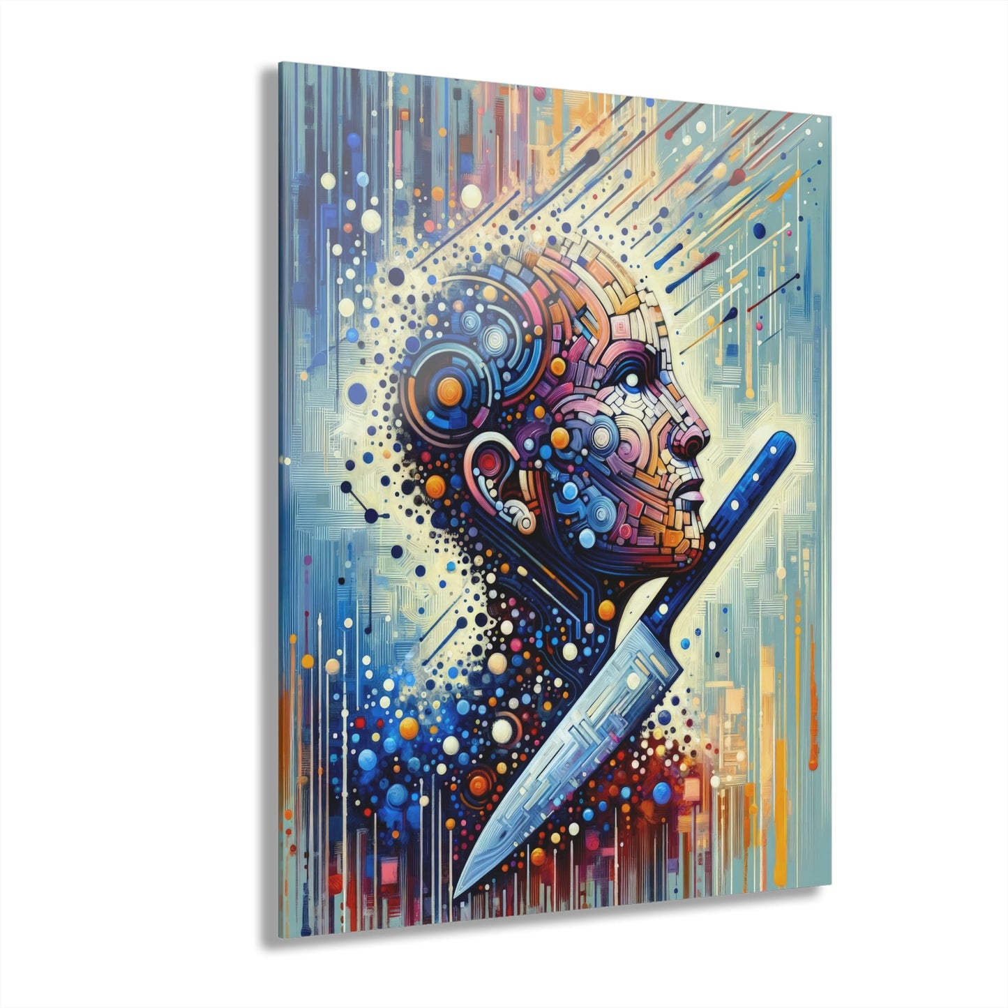 Digital Carving Abstract Acrylic Prints (French Cleat Hanging) - ATUH.ART