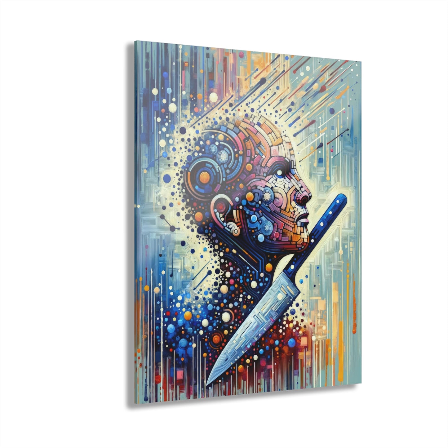 Digital Carving Abstract Acrylic Prints (French Cleat Hanging) - ATUH.ART