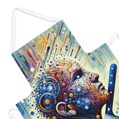 Digital Carving Abstract Adult Apron (AOP) - ATUH.ART