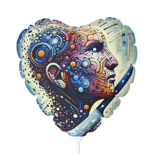 Digital Carving Abstract Balloon (Round and Heart-shaped), 11" - ATUH.ART