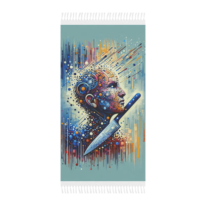 Digital Carving Abstract Boho Beach Cloth - ATUH.ART