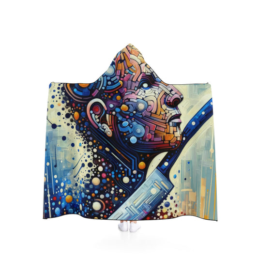 Digital Carving Abstract Hooded Blanket - ATUH.ART