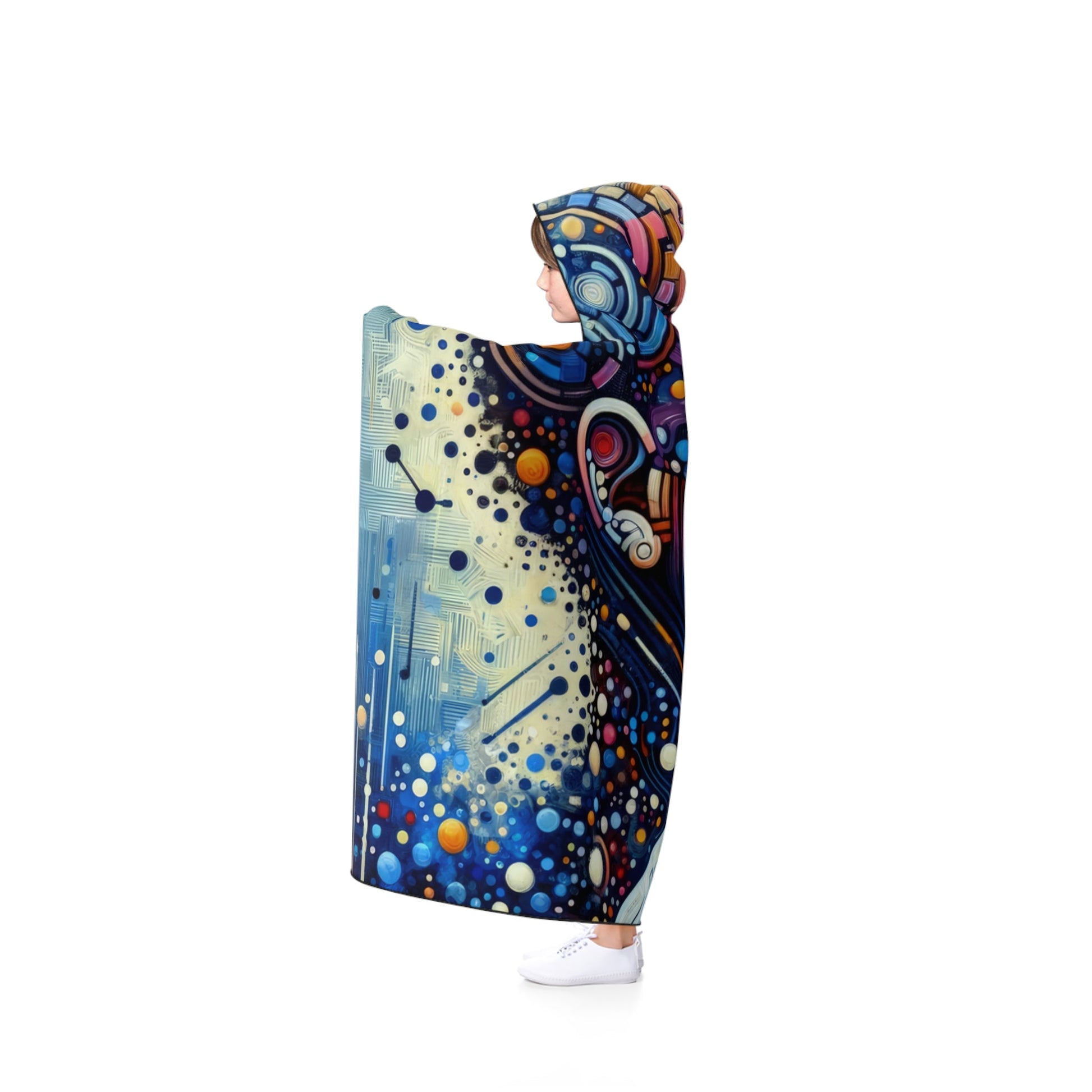 Digital Carving Abstract Hooded Blanket - ATUH.ART