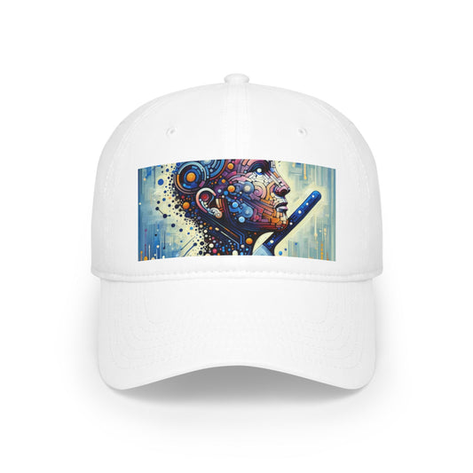 Digital Carving Abstract Low Profile Baseball Cap - ATUH.ART