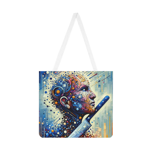 Digital Carving Abstract Shoulder Tote Bag (AOP) - ATUH.ART