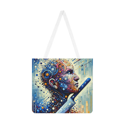 Digital Carving Abstract Shoulder Tote Bag (AOP) - ATUH.ART