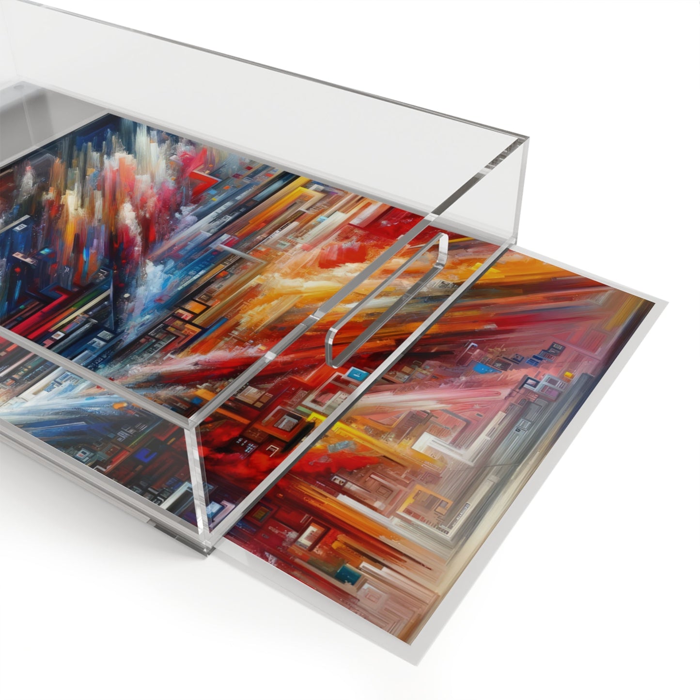 Digital Chaos Symphony Acrylic Serving Tray - ATUH.ART