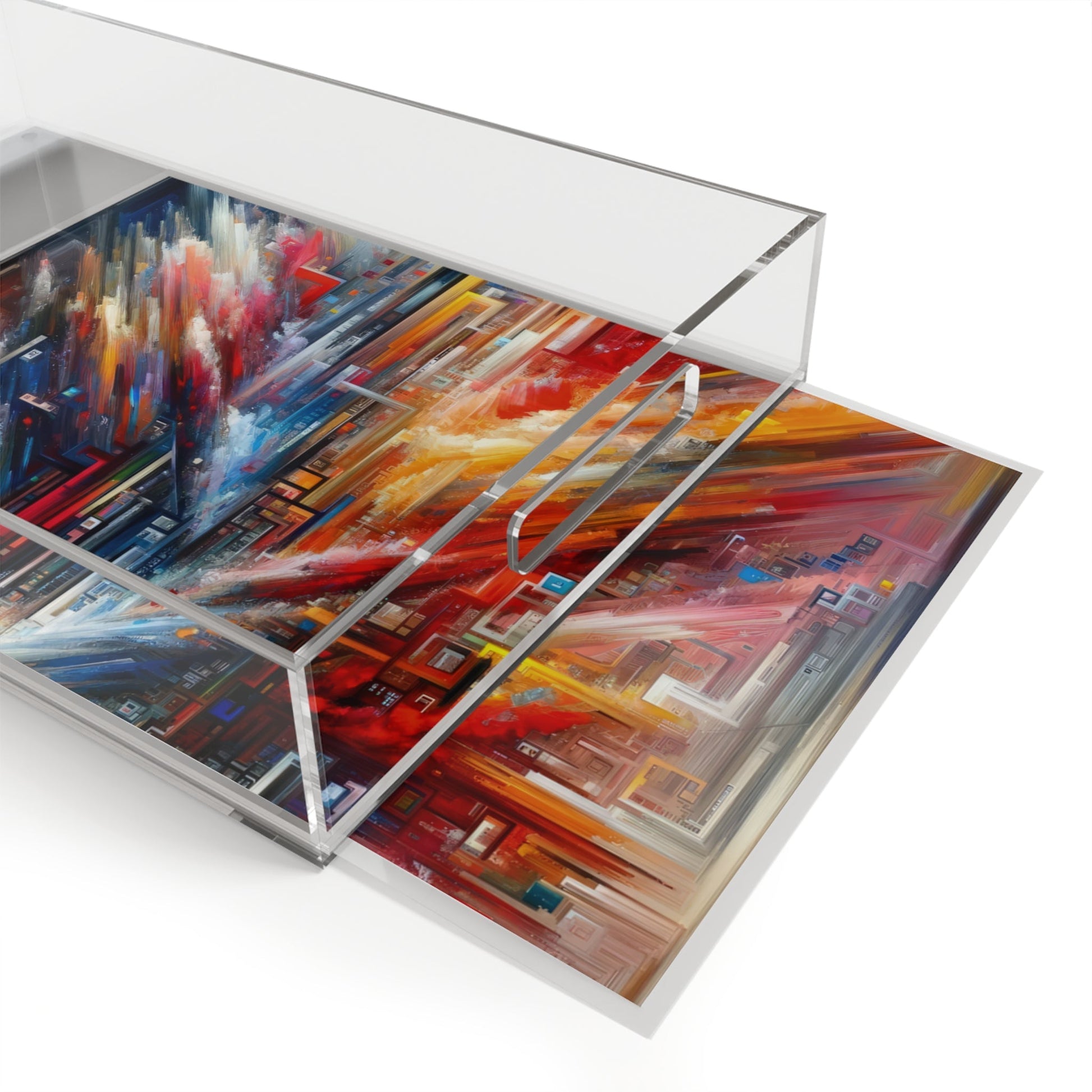 Digital Chaos Symphony Acrylic Serving Tray - ATUH.ART