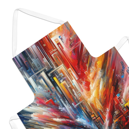 Digital Chaos Symphony Adult Apron (AOP) - ATUH.ART