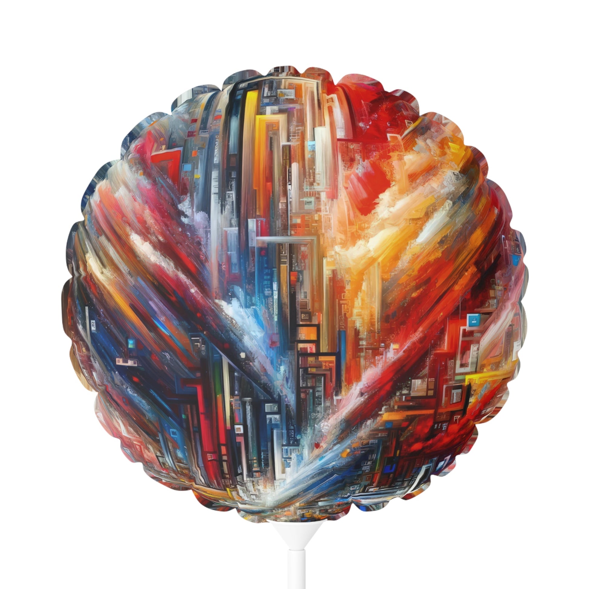 Digital Chaos Symphony Balloon (Round and Heart-shaped), 11" - ATUH.ART