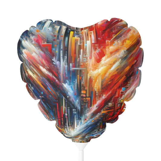 Digital Chaos Symphony Balloon (Round and Heart-shaped), 11" - ATUH.ART