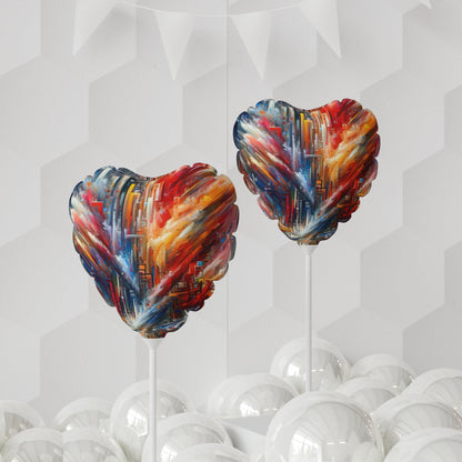 Digital Chaos Symphony Balloon (Round and Heart-shaped), 11" - ATUH.ART